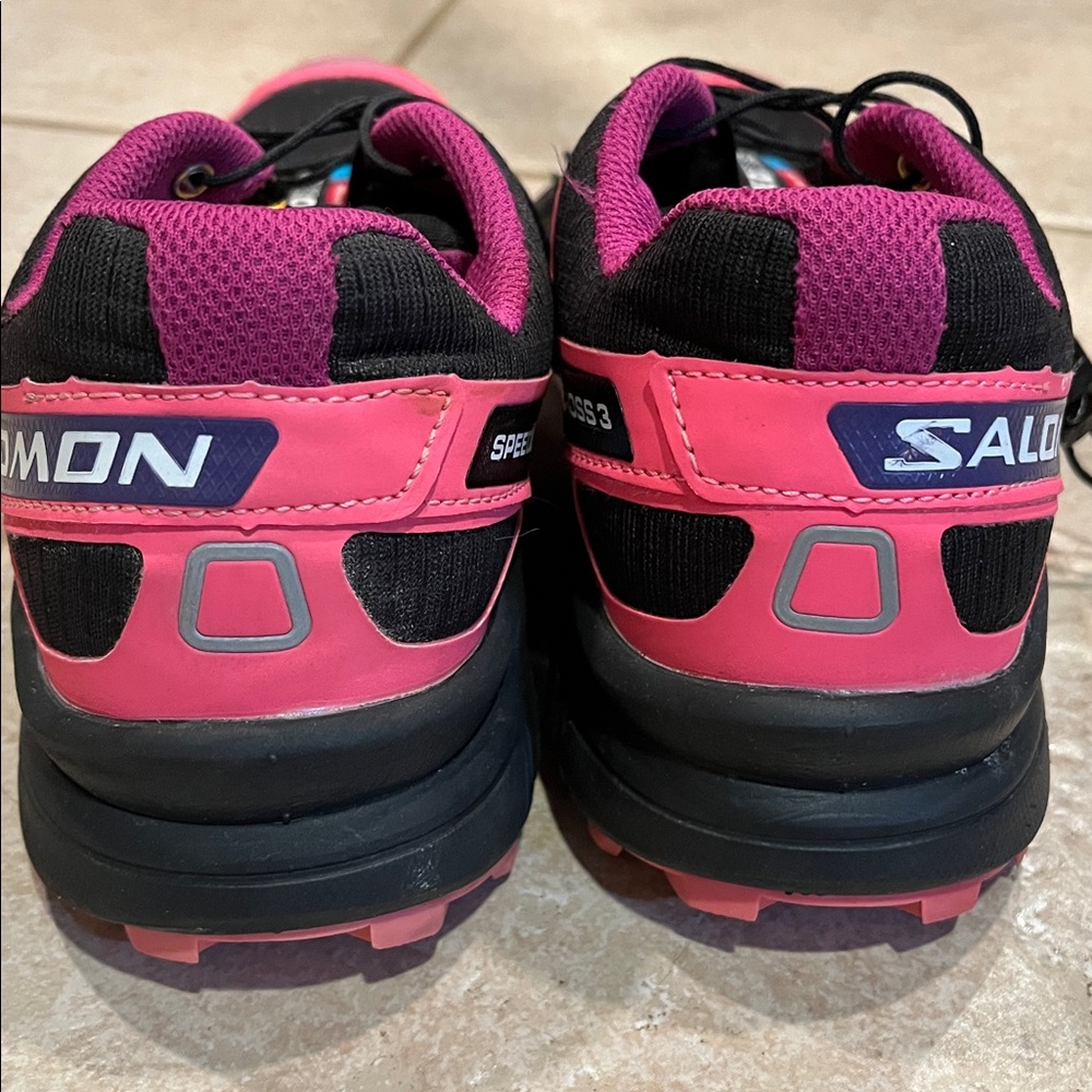 Salomon Speedcross 3 CS Trail Running Shoes in Black and Pink Women’s Size 9 - Picture 9 of 13